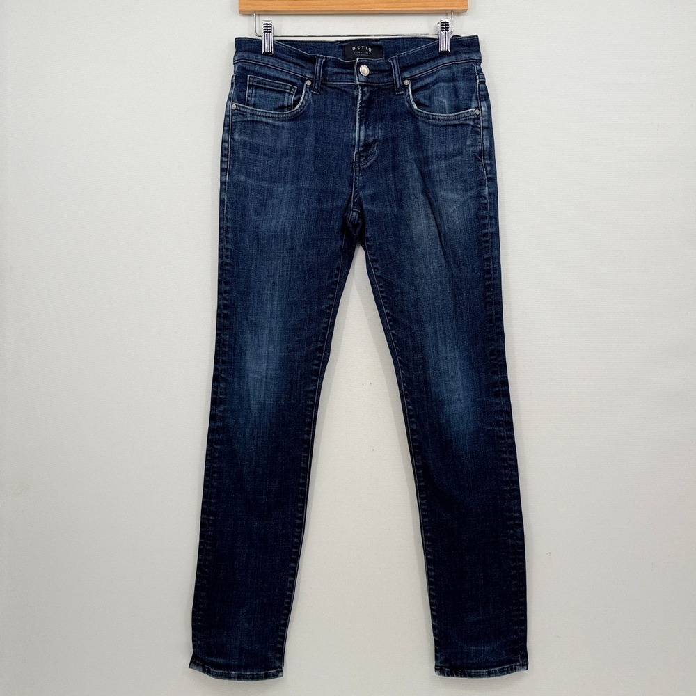 DSTLD Skinny Slim Jeans Mens 31 x 32 Dark Blue Denim Indie Minimalist